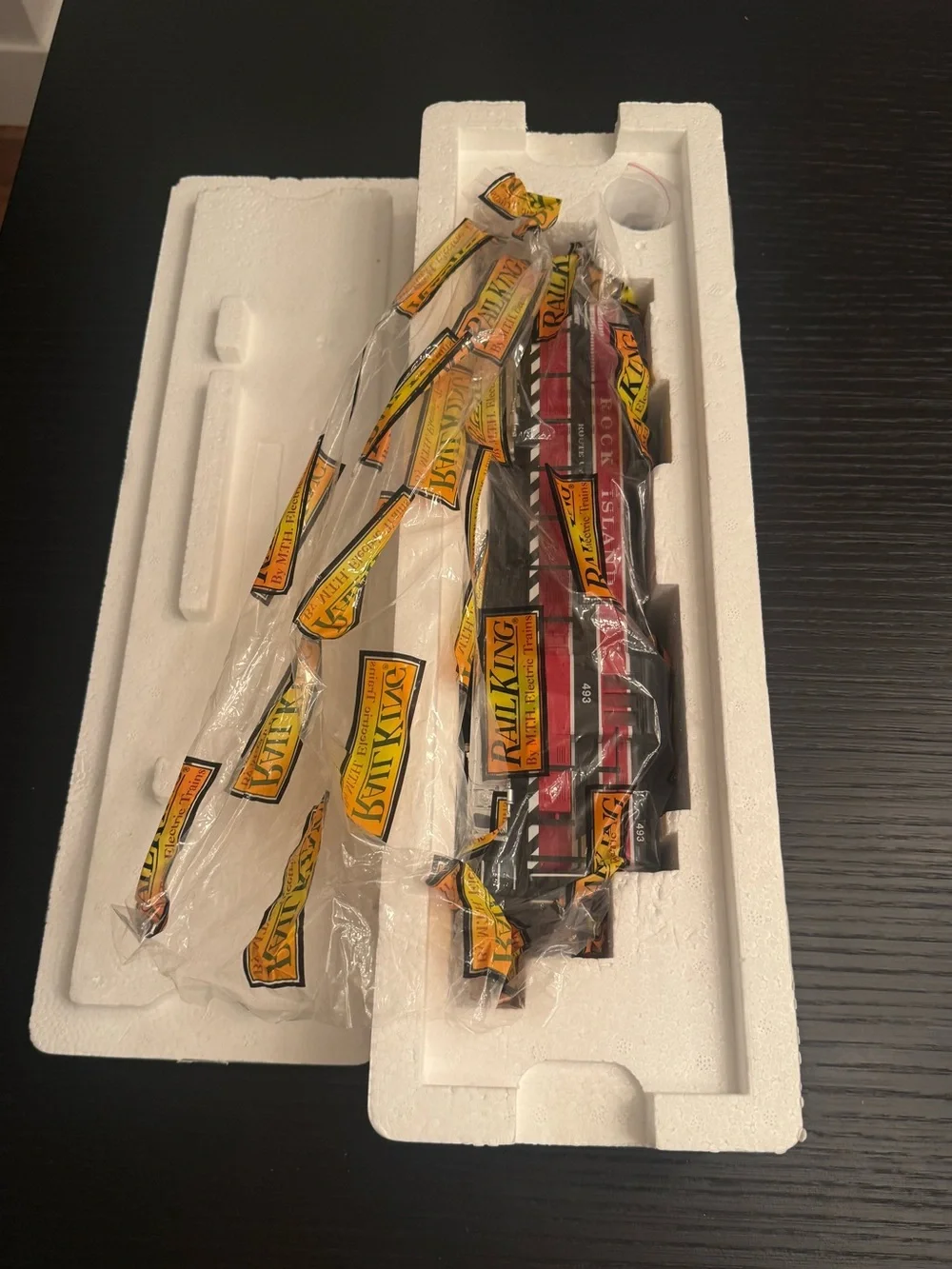 NIB Rail King Rock Island RS-3 Diesel Engine with Loco Sound Model Train